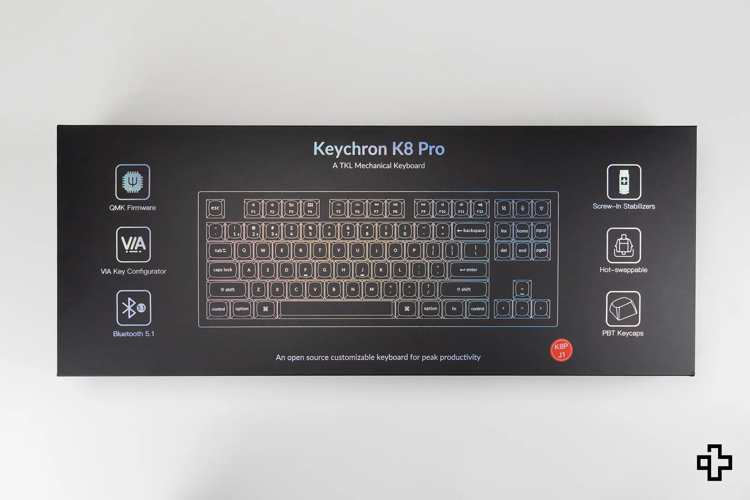 Keychron K8 Pro Hotswap RGB Tastatura Mecanica Inalámbrica Marco de Aluminio