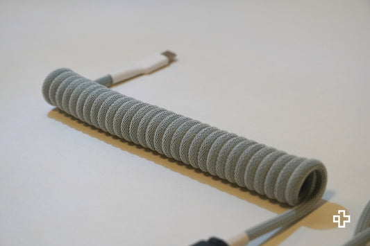 Cablu Custom Coiled Olive - QwertyKey