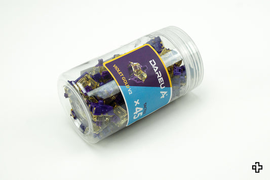 45 pieces Dareu Violet Gold V2 Switches